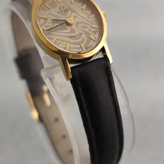 Omega Geneve Rare Gold Marble Dial Ref 5110411 Cal.620 Manual Winding Ladies Watch $200