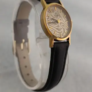 Omega Geneve Rare Gold Marble Dial Ref 5110411 Cal.620 Manual Winding Ladies Watch $200