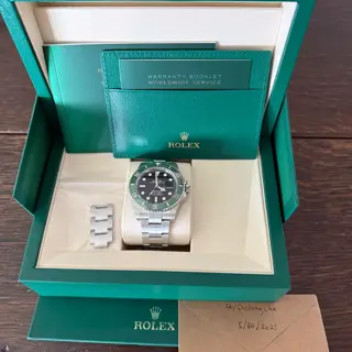 Brand New 2025 Rolex Submariner 126610LV Starbucks/Cermit - Full Set