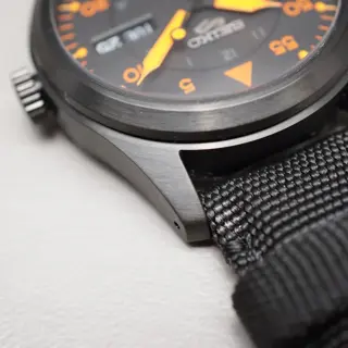 Unworn Seiko 5 Sports SBSA143 4R36 Flieger Style Black Orange Automatic Watch - $200