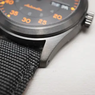 Unworn Seiko 5 Sports SBSA143 4R36 Flieger Style Black Orange Automatic Watch - $200