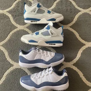 Jordan 11 Low Diffused Blue / Jordan 4 Military Blue Both Size 10.5 $100-$140 Shipped