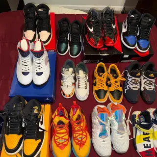 Closet Clean out. All used. All clean Size 11.5-13 Some Hoop and Casual Shoes.