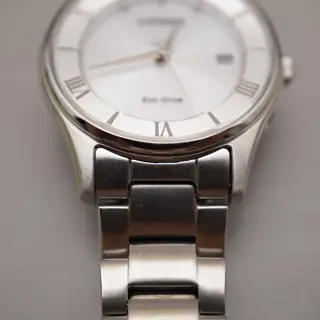 Citizen Eco-Drive H0F0-S114152 Silver Dial Radio Wave Solar Quartz Ladies Watch - $120