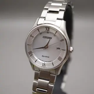 Citizen Eco-Drive H0F0-S114152 Silver Dial Radio Wave Solar Quartz Ladies Watch - $120