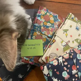 Japanese and other fabric pen pouches including Pokémon and Hello Kitty