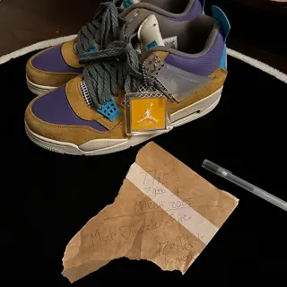 Sz 12 UnionLA x Jordan 4 ‘Desert Moss’ - No box, really great condition - $180 shipped