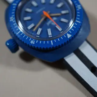 Vintage Wilson Mini Diver 17 JEWELS Blue Swiss Hand-wound Mechanical - $110