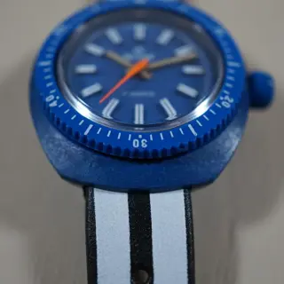 Vintage Wilson Mini Diver 17 JEWELS Blue Swiss Hand-wound Mechanical - $110