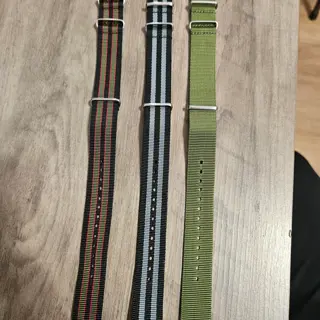 Three 20mm Crown & Buckle Premium NATO straps