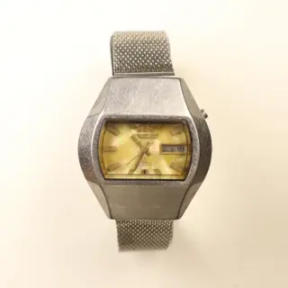 Vintage Orient G469682-4B PU TV Case Automatic 21J Brown Mother of Pearl Dial Watch – Japan ASKING 96$