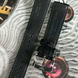 Glashutte Original 19mm x 16mm Black Gator Watch Strap & Buckle OEM