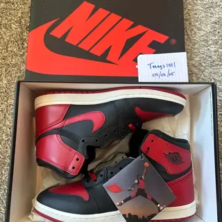 Jordan 1 High ‘85 ‘Bred’ - Size 11, New. $450 shipped and invoiced.