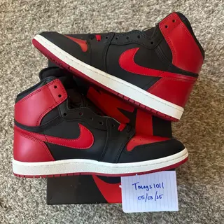 Jordan 1 High ‘85 ‘Bred’ - Size 11, New. $450 shipped and invoiced.