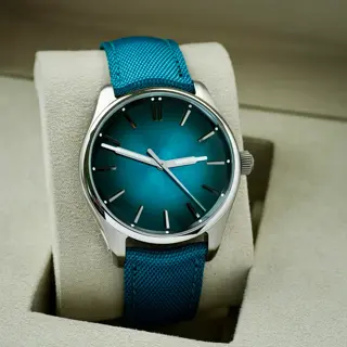 H. Moser & Cie. Pioneer Centre Seconds 43mm Mega Cool Blue Lagoon 3200-1214 Complete