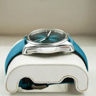 H. Moser & Cie. Pioneer Centre Seconds 43mm Mega Cool Blue Lagoon 3200-1214 Complete