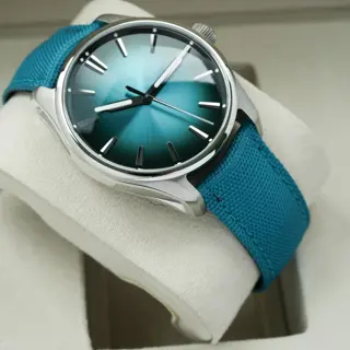 H. Moser & Cie. Pioneer Centre Seconds 43mm Mega Cool Blue Lagoon 3200-1214 Complete