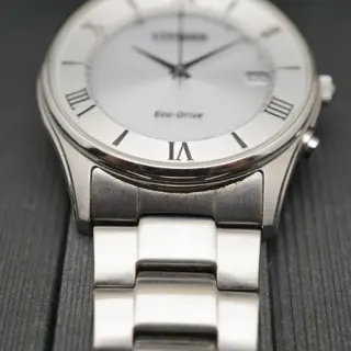 Citizen Eco-Drive H415-S112907 Silver Dial JDM Radio Wave Solar Quartz Watch - $120