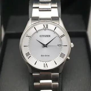 Citizen Eco-Drive H415-S112907 Silver Dial JDM Radio Wave Solar Quartz Watch - $120