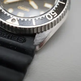 Vintage July 1980 Seiko 2625-0010 Midsize 33mm Black Dial Diver Quartz Watch - $120