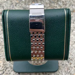 Breitling Premiere 40 automatic blue dial on bracelet
