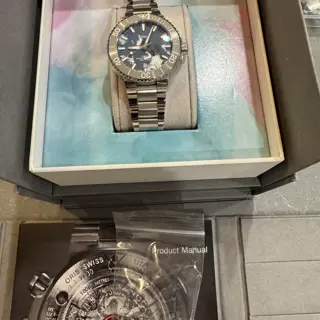 Oris Aquis Upcycle 41.5mm LNIB Full Kit $1199