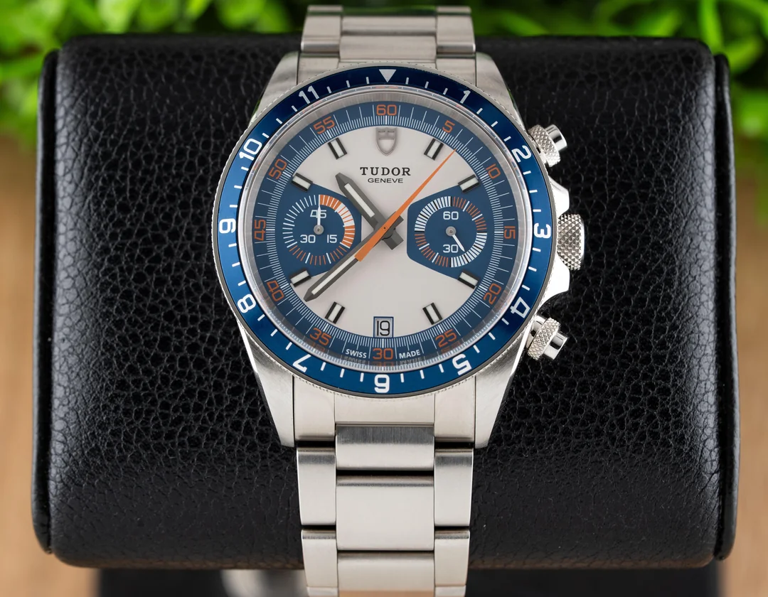 Tudor Heritage Chronograph Blue 70330 w/ Box & Papers!!