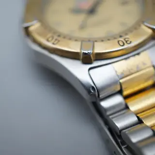 Vintage Tag Heuer 2000 964.013 Two Tone Gold Dial Professional Quartz Watch - $170