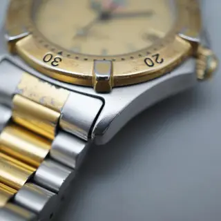 Vintage Tag Heuer 2000 964.013 Two Tone Gold Dial Professional Quartz Watch - $170
