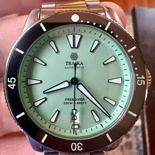 Traska Freediver V2 Mint with Date