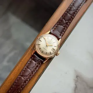 Omega Ladymatic 566.001 Rose Gold Plated, Ladies Automatic Watch (Serviced) only for 235$ Shipped 🚢 Via FedEx