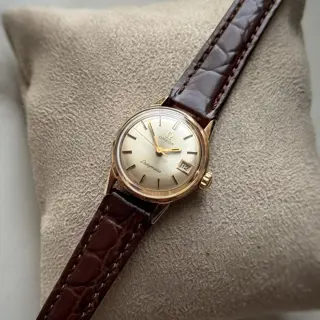 Omega Ladymatic 566.001 Rose Gold Plated, Ladies Automatic Watch (Serviced) only for 235$ Shipped 🚢 Via FedEx