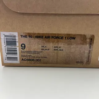 Nike Air Force 1 Off White The Ten Black Size 9 Price Drop🚨$390