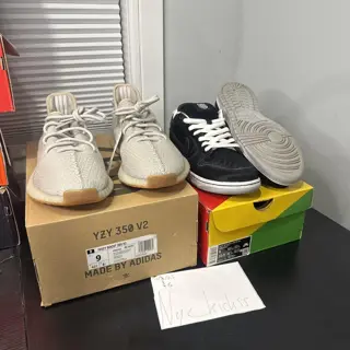 Nike dunk low sb bear brick Sz 9 U og all $100 yzy 350 sesame Sz 9 DS $190