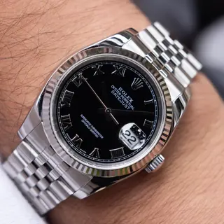 2005 Rolex Datejust Ref. 116234 | Black Roman Numeral Dial | Papers