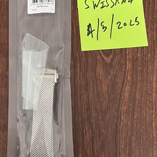 New unworn OEM Omega 21mm mesh shark milanese bracelet