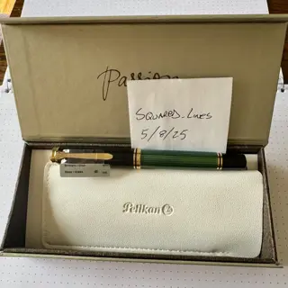 Pelikan M800, Green Striped, EF Nib, A2 Condition