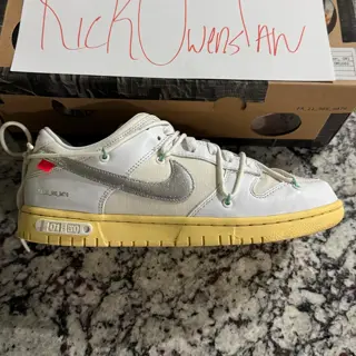 Nike Dunk Off White Lot 01 Of 50 Size 9 $450 shipped