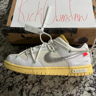 Nike Dunk Off White Lot 01 Of 50 Size 9 $450 shipped