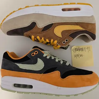 US11 Nike Air Max 1 PRM Ugly Duckling Pecan & Honeydew Pack $360 Shipped OBO