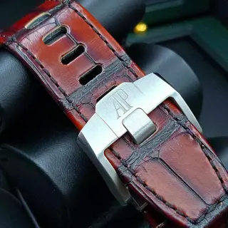 Audemars Piguet Royal Oak Offshore 43mm Steel Havana, flyback chronograph full Set! Ref. 26420ST