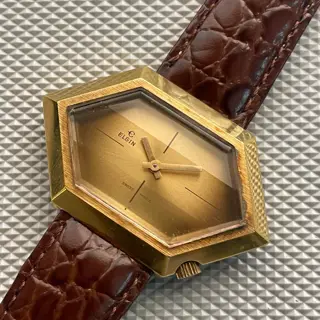 Rare Elgin Hexagon - Diamond-Cut Glass - Gradient Dial - $145 Shipped!