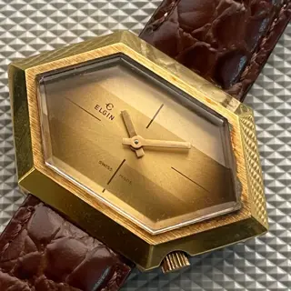 Rare Elgin Hexagon - Diamond-Cut Glass - Gradient Dial - $145 Shipped!