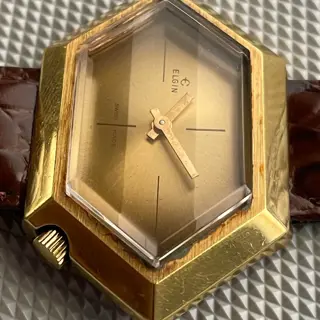 Rare Elgin Hexagon - Diamond-Cut Glass - Gradient Dial - $145 Shipped!