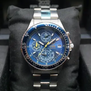 Unworn Seiko SCQP003 V657-0AA0 V657 2002 FIFA World Cup Blue Dial Quartz Watch - $250