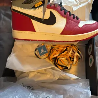 Making Room For Incoming Pairs Off White AF 1 SZ 12 VNDS $625, AJ1 85 Bred SZ 11.5 VNDS $475, AJ1 Union LA $275  SZ 12 VNDS. All prices are invoiced and shipped and OBO