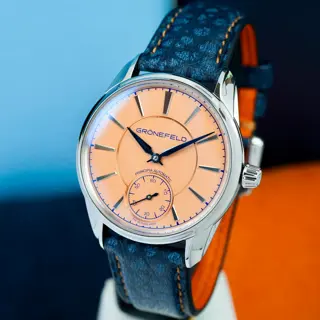 Gronefeld 1941 Principia 39.5mm SS Salmon Dial Complete