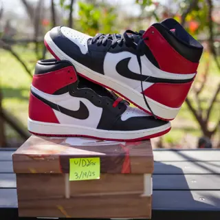 Jordan 1 High Black Toe Reimagined Sz 10.5 $130