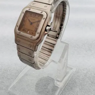 Cartier Santos 987901 Galbée Rare Dial Stainless Steel 29mm Watch $3000