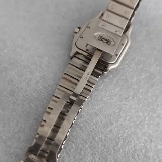 Cartier Santos 987901 Galbée Rare Dial Stainless Steel 29mm Watch $3000